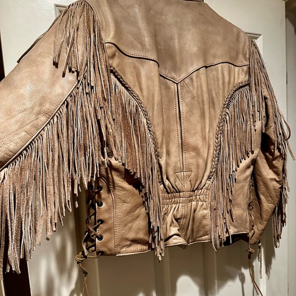Cowboy Core, Western Festival Leather Fringe Rodeo Jacket - Picture 4 of 8